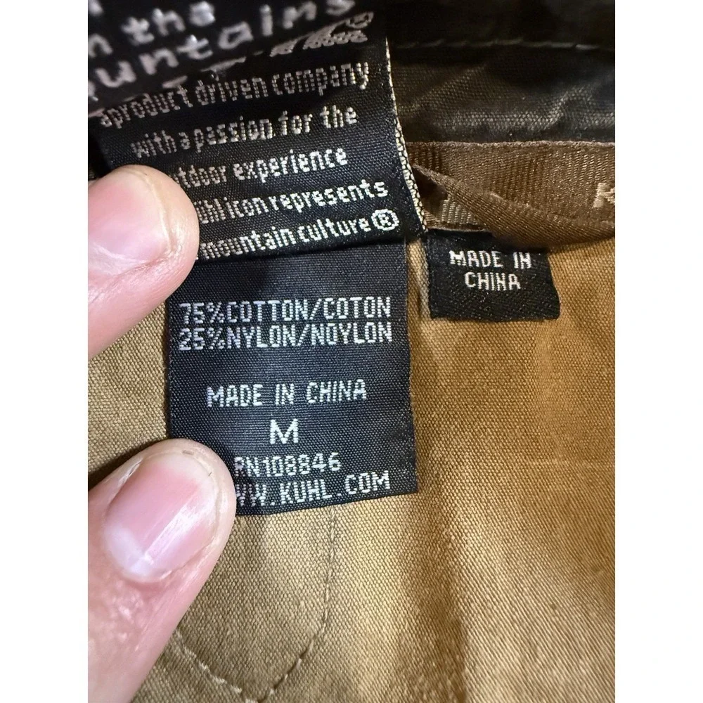 Kuhl Mountain Grown Mens Medium Gray Full Zip Cotton Utility Jacket Outdoor - Picture 9 of 11
